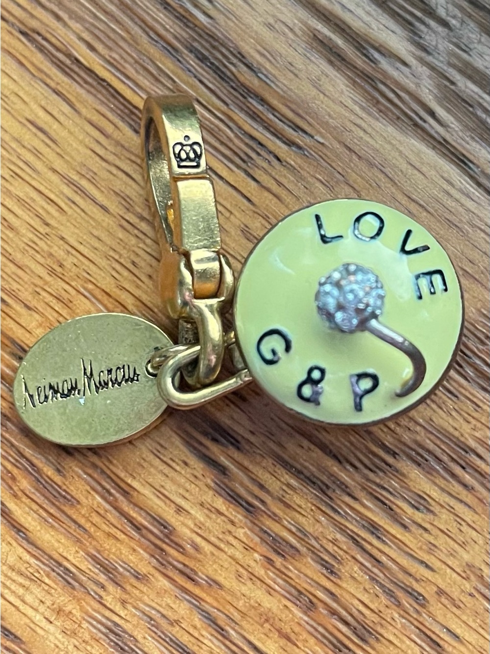 vintage Juicy Couture Love G&P yellow Cupcake Locket Charm 2008 RARE